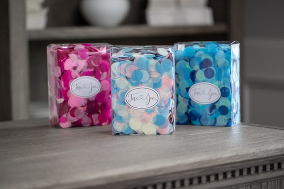 7500 Confetti Circles in Pink and Blue for Gender Reveal Decor from Poof Collection™ By Tori & Jon™