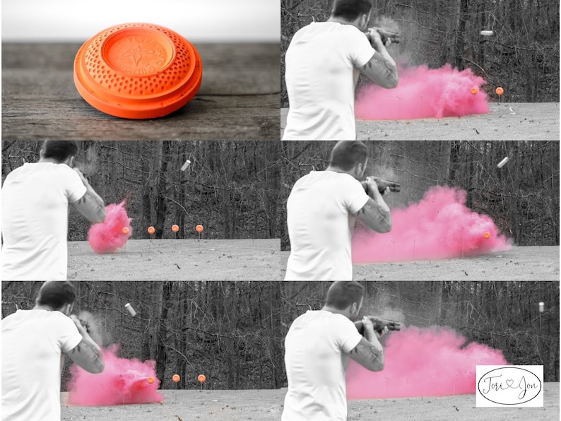 Skeet Gender Reveal Shooting Target in Pink or Blue Skeet Etsy