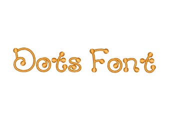 Dots Font Embroidery Designs, BX Format, Machine Embroidery, Embroidery Alphabet, Designs Patterns