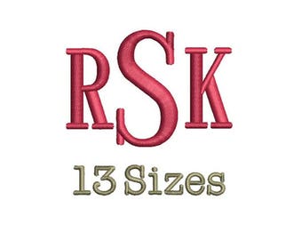 Roman Monogram Embroidery, BX Font, Embroidery Design Monogram Font, Embroidery Monogram Alphabet Designs