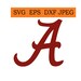 University of Alabama Logo in SVG / Eps / Dxf / Jpg files INSTANT DOWNLOAD!