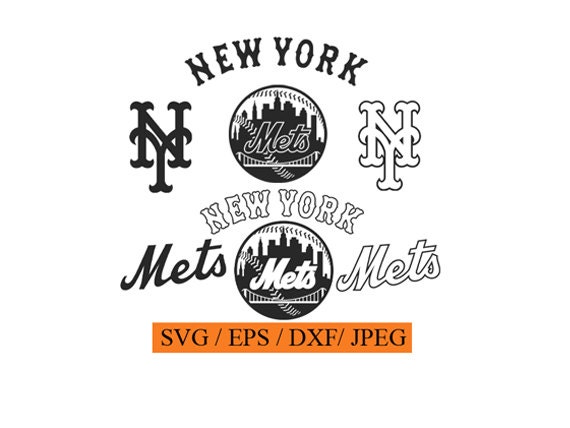 New York mets logos in SVG / Eps / Dxf / Jpg files INSTANT | Etsy