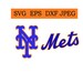 New York Mets logo in SVG / Eps / Dxf / Jpg files INSTANT DOWNLOAD!