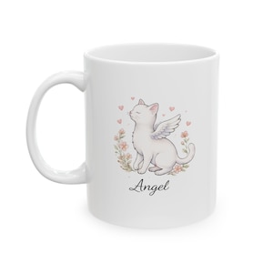 Angel Cat Personalizable Ceramic Mug image 4