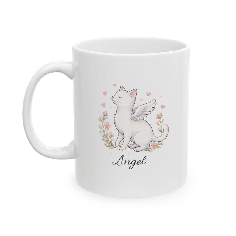 Angel Cat Personalizable Ceramic Mug image 4