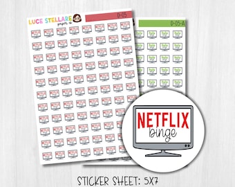 Stickers voor tv-bingeplanner / D-05