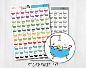 Stickers pour agenda de baignoire / B-282