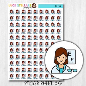 Optometrist Planner Stickers / B-139