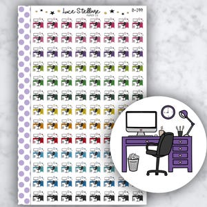 WORKBUREAU Plannerstickers / Werkplannerstickers / Werkherinnering / Werktracker / B-299