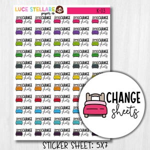 Plannerstickers lakens verschonen / K-03