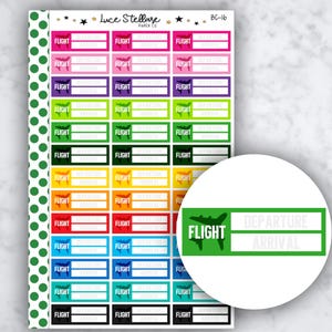 Adesivos para planejadores FLIGHT TRACKER / Adesivos para planejadores de aviões / Planejador Erin Condren / Adesivos para planejadores felizes / Adesivos para caixas de um quarto / BC-16