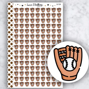 BASEBALL plannerstickers/honkbal oefenherinnering stickers/game dag stickers/Erin Condren planner/Happy planner/B-514