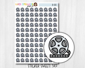 Movie Night Planner Stickers / B-180