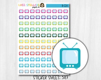 Stickers televisieplanner / B-224