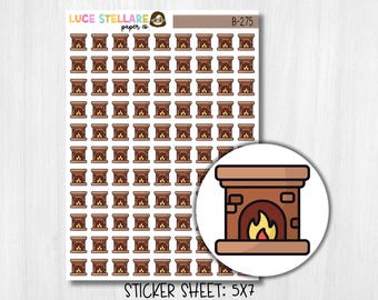 Fireplace Planner Stickers / B-275