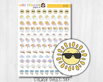 Weather Planner Stickers /  B-26