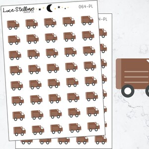 1951~~Happy Mail Trucks Planner Stickers. 1951~~Happy Mail Trucks Planner Stickers.