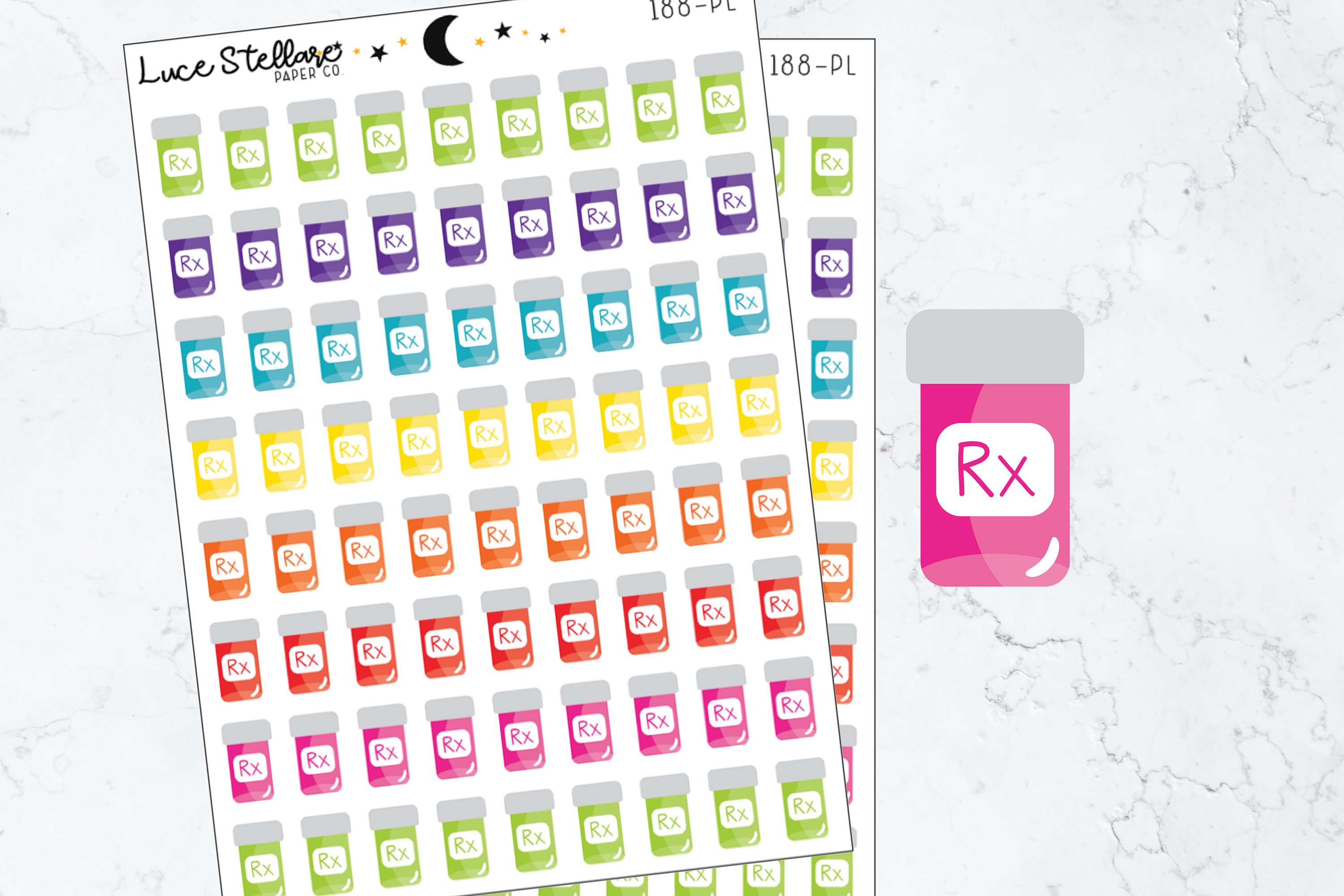 Medicine Planner Sticker /Medication Stickers / Pill Bottle Etsy