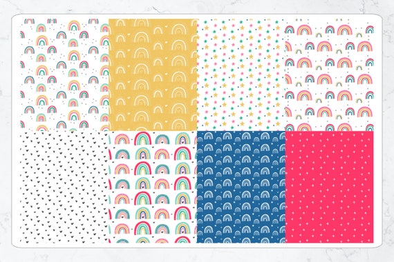 BOHO RAINBOW Full Box Planner Stickers Erin Condren Planner Happy ...