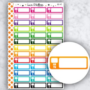 TERMIN Quarter Boxes Planner Stickers / Termin Erinnerungs Sticker / Termin Tracker Sticker / BC-47