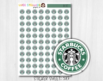 Coffee Planner Stickers / Coffee Date Reminder /  B-37
