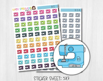 Sewing Machine Planner Stickers /B-11