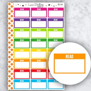 READING TRACKER Planner Stickers / BC-63