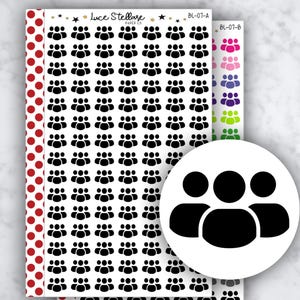 MEETING Planner Stickers / Meeting Doodle Icon Stickers / BL-07