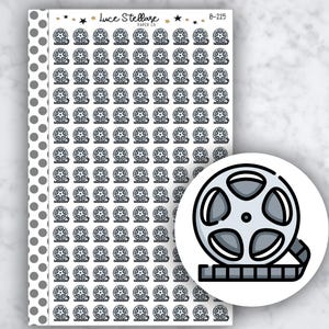 MOVIE NIGHT Planner Stickers / Movies Planner Stickers / Erin Condren Planner / B-225