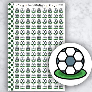 SOCCER Planner Stickers /Soccer Practice Reminder Stickers  / Game Day Stickers // B-123