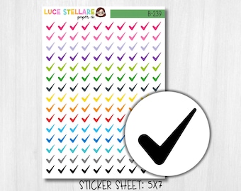 Checkmark Planner Stickers / B-239