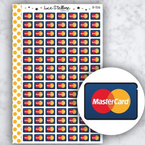 TARJETA DE CRÉDITO Pegatinas para el planificador de facturas vencidas / Pegatinas para facturas vencidas / Pegatinas para pagos vencidos Discover / Pegatinas para presupuesto / Planificador de presupuesto / B-506