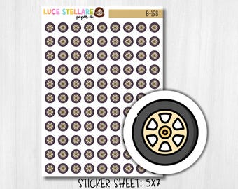Car Repair Planner Stickers / B-198