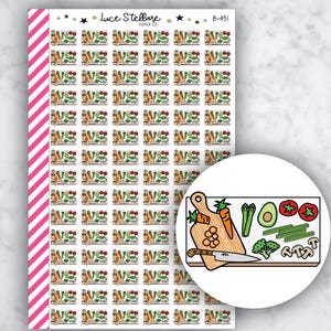 MEAL PREP Planner Sticker / Meal Prep Erinnerung Sticker / Food Prep Tracker / Erin Condren Planer / Happy Planner / B-451