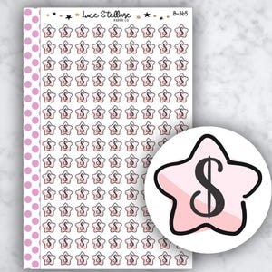 Naklejki do planera PAYDAY Tracker / Naklejki do planera Payday / Naklejki do zapłacenia rachunków / Naklejki do zapłacenia rachunków / Naklejki do planera oszczędności / B-365