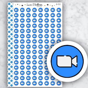 Plannerstickers ZOOM MEETING / Zoome-herinnering vergadering / Plannerstickers vergadering / B-532