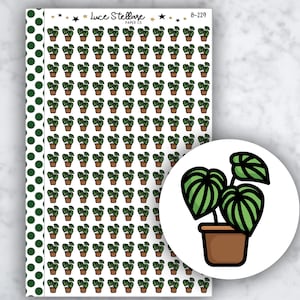 Adesivos para planejador de plantas aquáticas / Adesivos de lembrete para plantas aquáticas / Adesivos de jardinagem / Adesivos para plantas domésticas / B-229