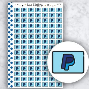 Pegatinas para el planificador de facturas vencidas de PAYPAL / Pegatinas para facturas vencidas / Pegatinas para pagos de Visa / Pegatinas de presupuesto / Planificador de presupuesto / B-234