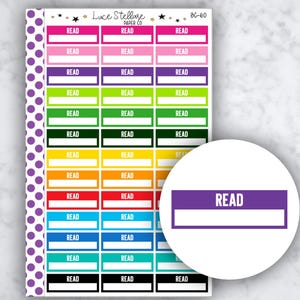 READING TRACKER Planner Stickers / BC-60