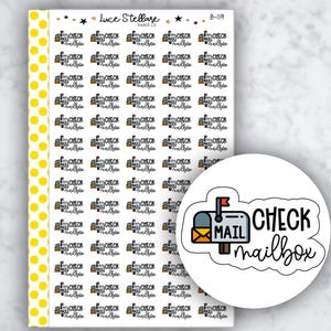 Check Mailbox Planner Sticker / Happy Mail Planner Sticker / USPS Lieferung Sticker / Online Bestellverfolgung / Erin Condren /B-119
