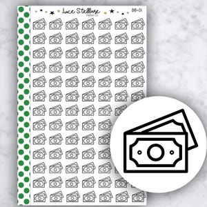 PAYDAY Doodle Icons Planer Aufkleber / BB-01
