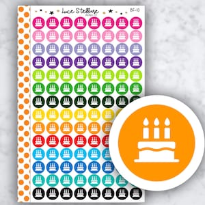 GEBURTSTAGSTOREN Dots Planner Stickers / BF-10