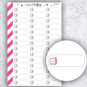 WATCH TV Planner Stickers / Watch Tv Stickers / Watch Tv Sticker / Planersticker / Hulu Stickers / Erin Condren Planner / B-437