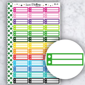 CHECKLISTE QUARTER BOX Sticker / Erin Condren Planner / Happy Planner / Vertical Planner / funktionale Sticker / bc-41
