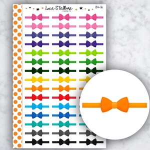 Planificateur d'en-têtes BOW / Stickers séparateurs coeur / BH-16