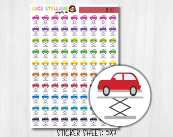 Car Repair Planner Stickers /  B-97