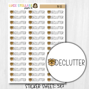 Declutter Planner Stickers / N-16