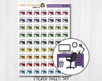 Stickers bureauplanner / B-249