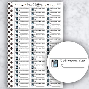 HANDY Aufkleber / Erin Condren / Happy Planner / Funktionale Aufkleber / B-67