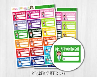 Stickers doktersafspraakplanner / D-04